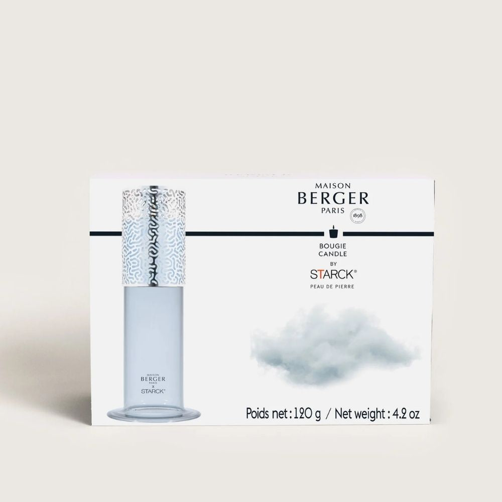 PORTAVELAS by STARCK + vela aroma Peau de Pierre – Maison Berger