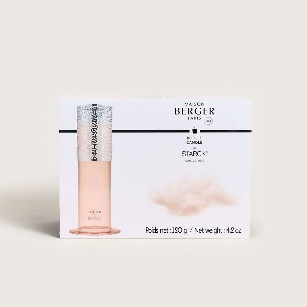 PORTAVELAS by STARCK + vela aroma Peau de Soie – Maison Berger