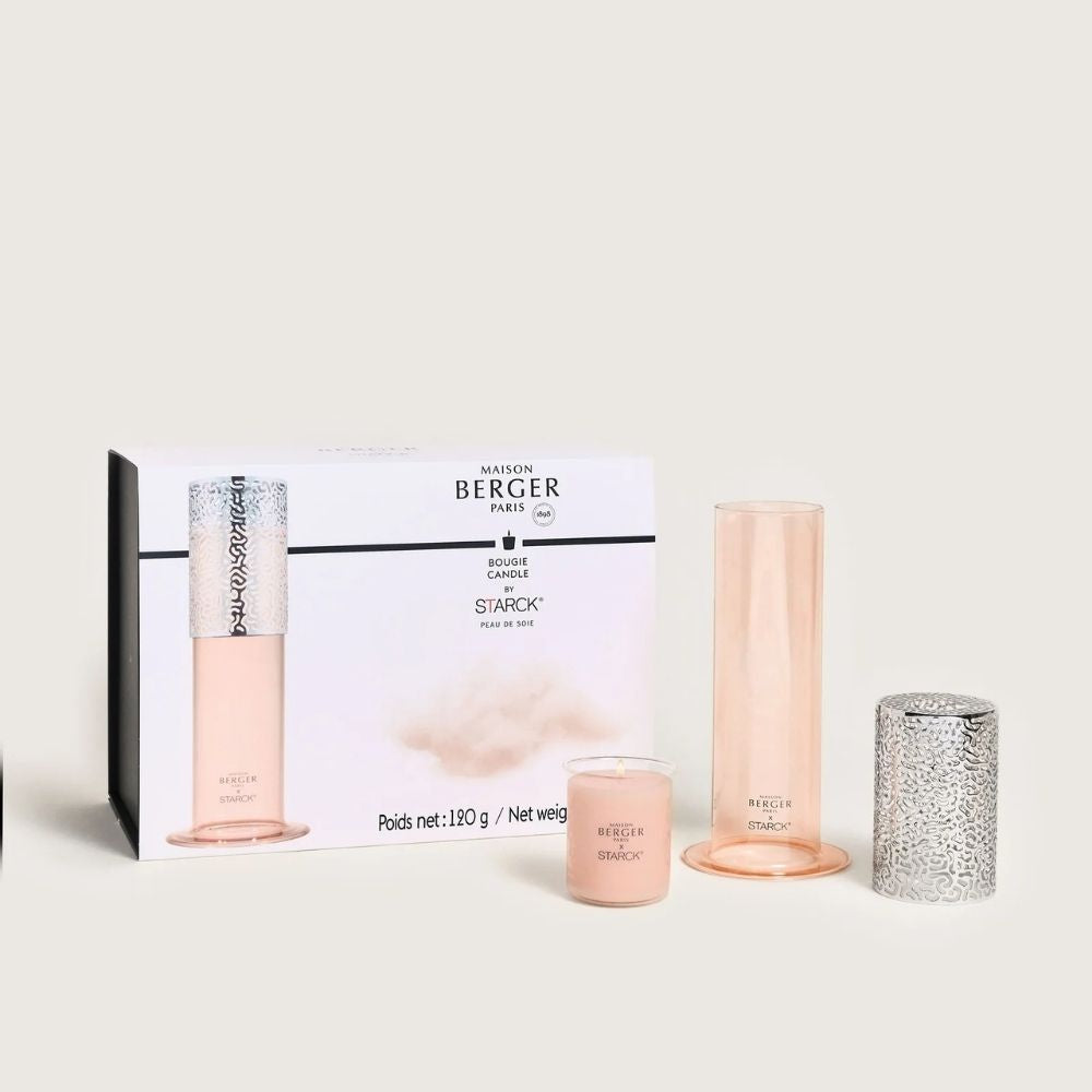 PORTAVELAS by STARCK + vela aroma Peau de Soie – Maison Berger