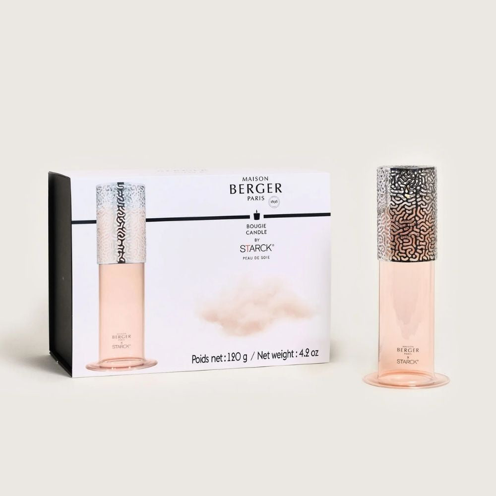 PORTAVELAS by STARCK + vela aroma Peau de Soie – Maison Berger