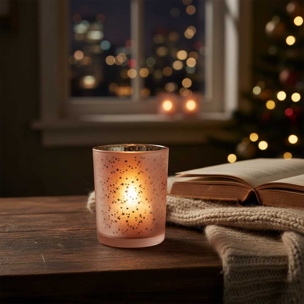 Portavelas Estrellas ROSA – D'Arome