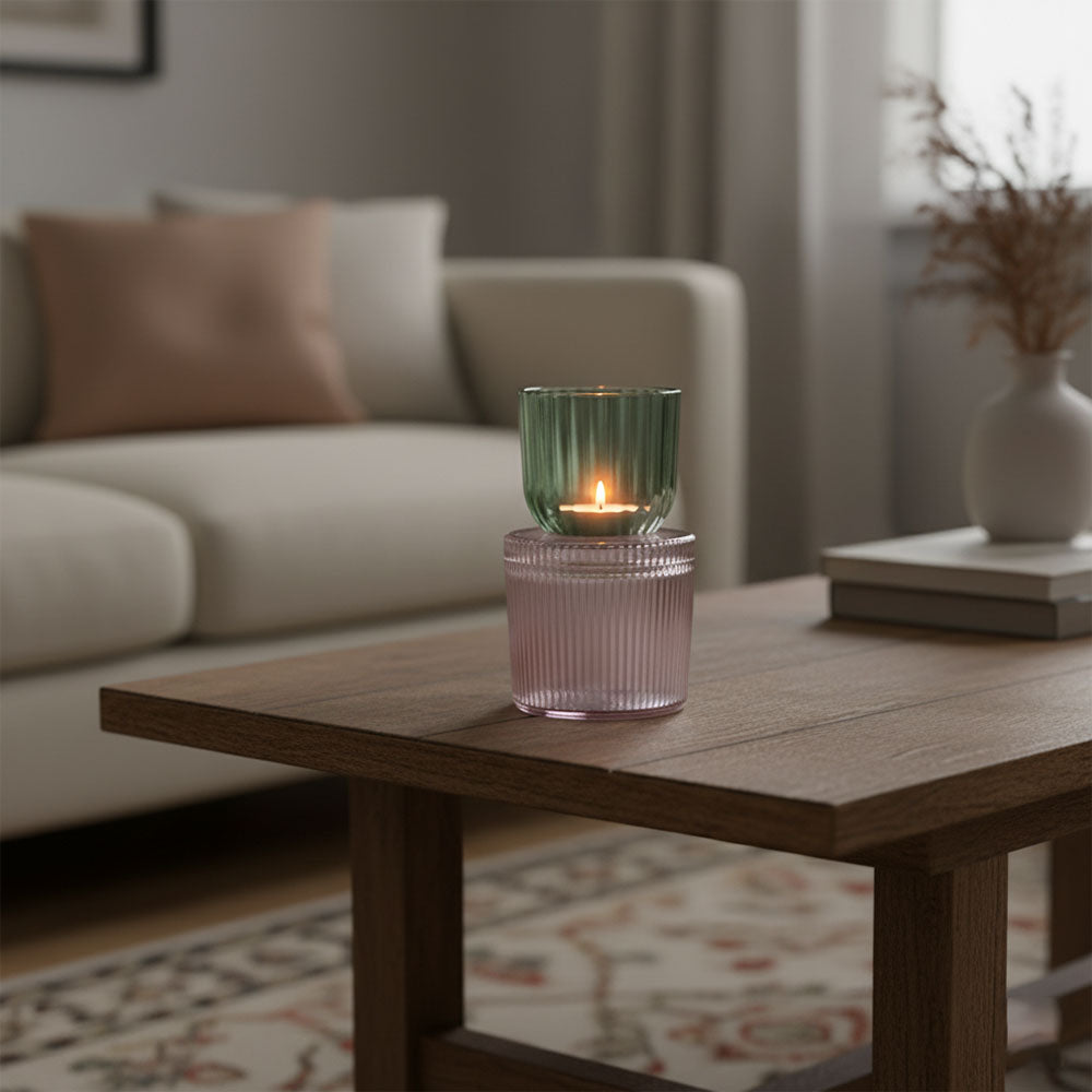 Portavelas Rita LILA Y VERDE – D'Arome