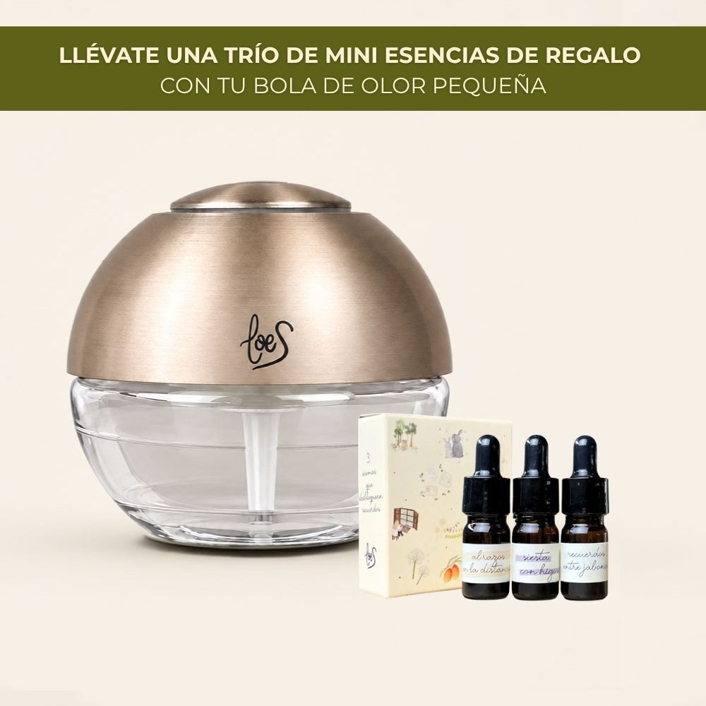 ⚡ Promo Bola de Olor PEQUEÑA + trío mini esencias –  LoeS