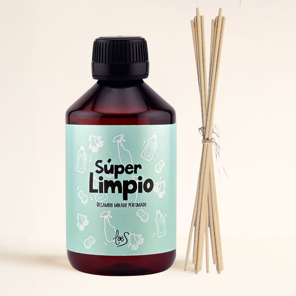 Recambio ambientador mikado SÚPER LIMPIO 500ml – LoeS