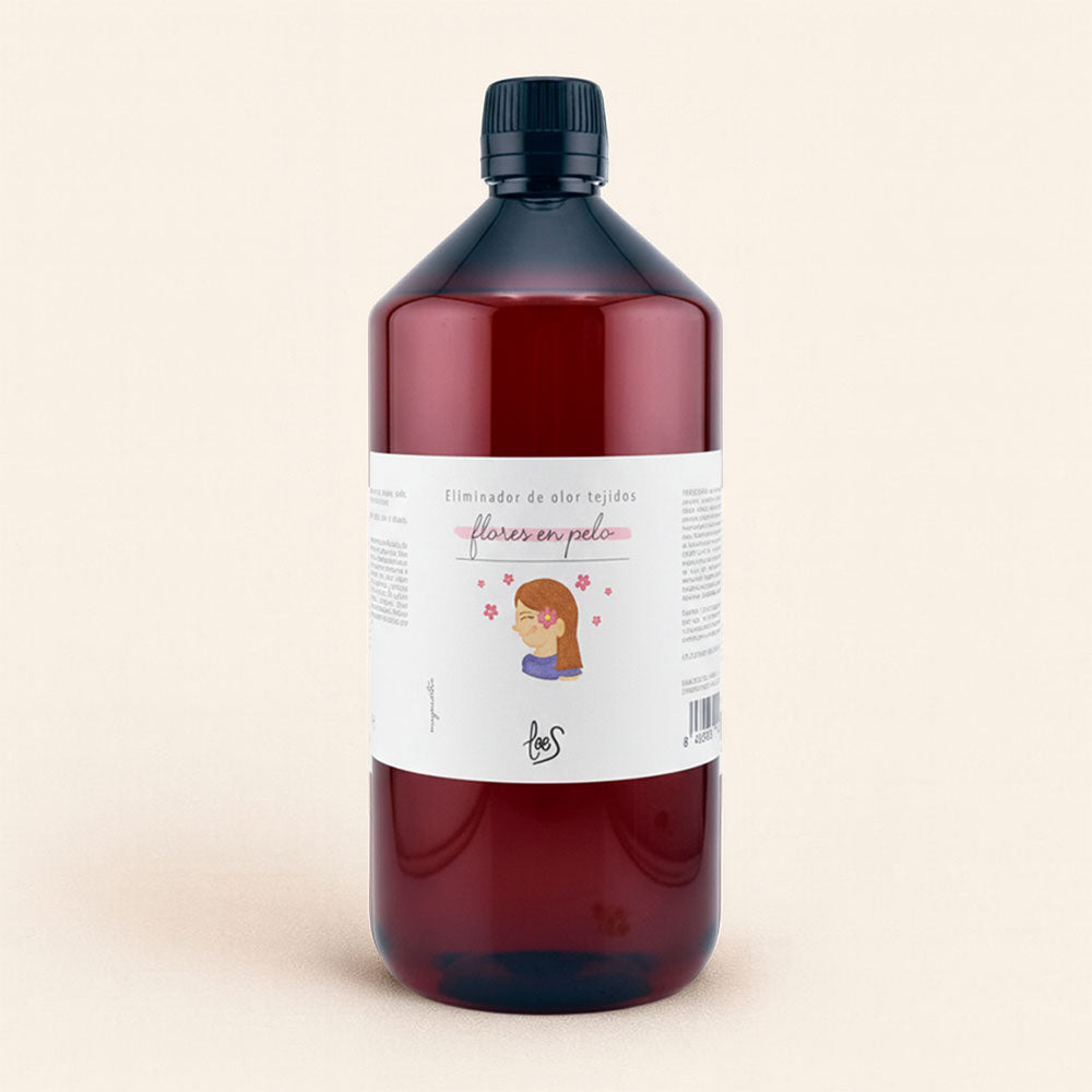 Recarga eliminador olores Flores en el Pelo: elimina malos olores de tejidos y perfuma con un aroma floral fresco y alegre. Ahorra, cuida y disfruta.