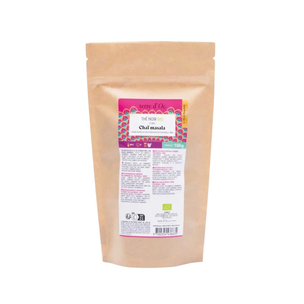 Recarga de té negro BIO Chai Masala 100g – Terre d'Oc