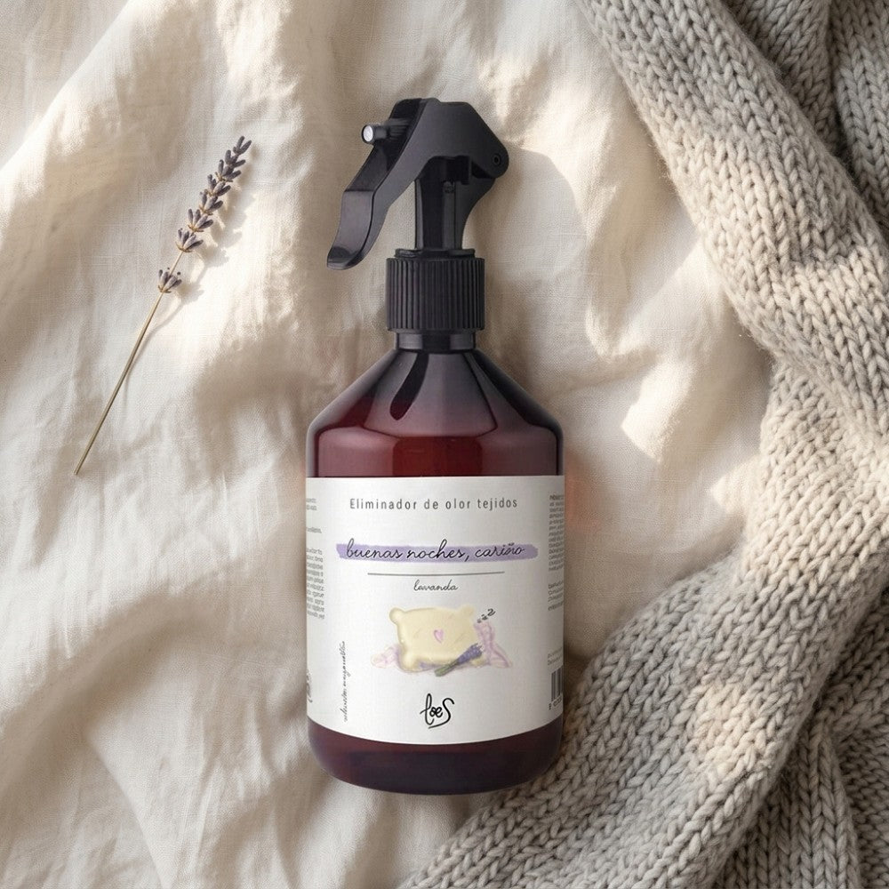 Spray textil eliminador de olores BUENAS NOCHES CARIÑO 500ml – LoeS