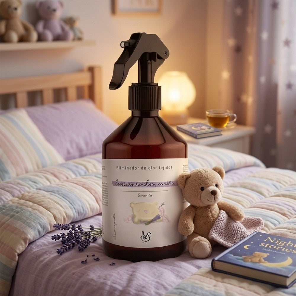 Spray textil eliminador de olores BUENAS NOCHES CARIÑO 500ml – LoeS