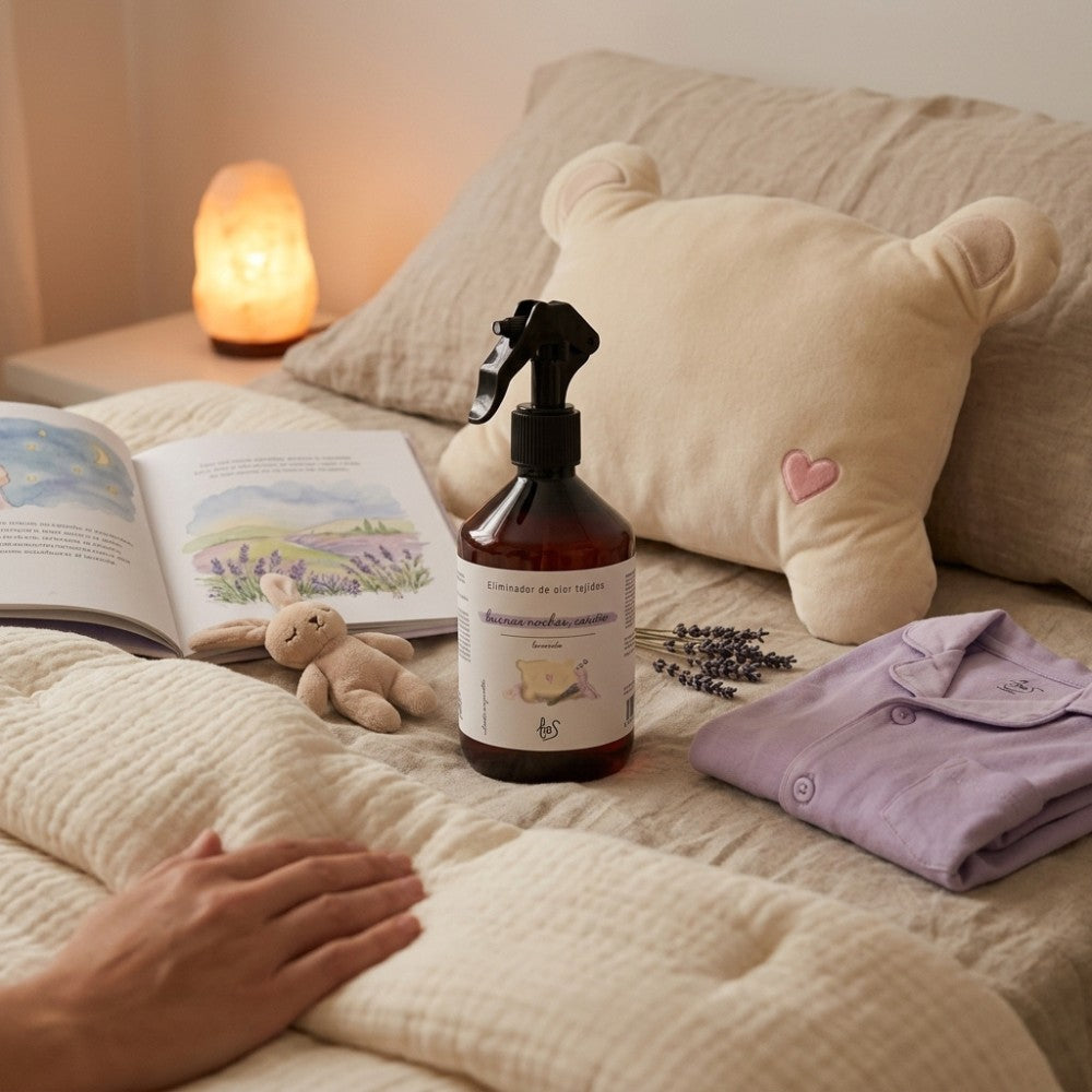 Spray textil eliminador de olores BUENAS NOCHES CARIÑO 500ml – LoeS