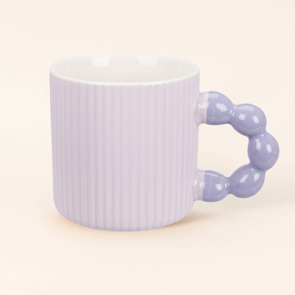 Disfruta la Taza Burbuja Lila, moderna y dulce. Perfecta para regalar o decorar tu cocina con estilo. 💜 ¡Hazla tuya y empieza bien el día!