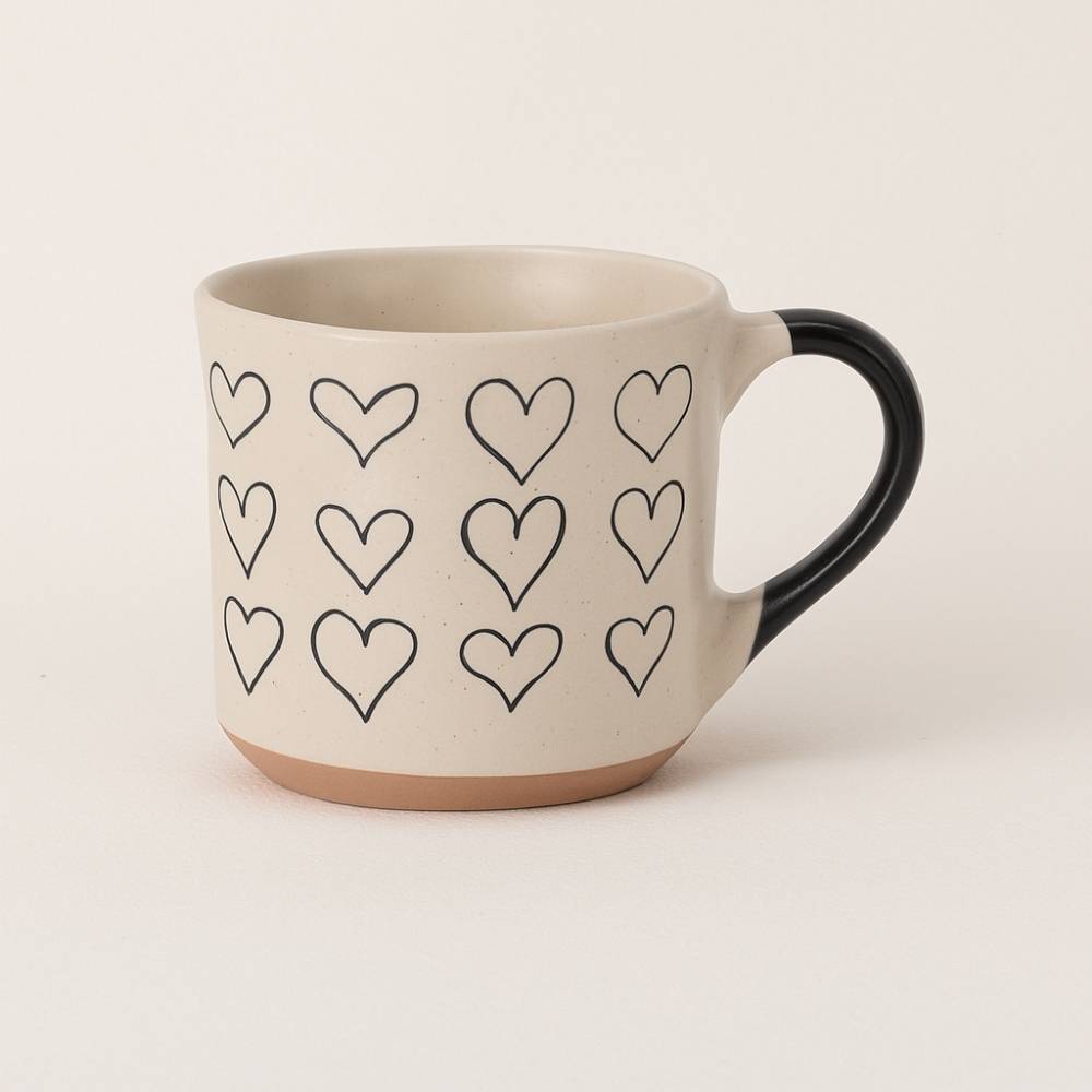 Haz que cada sorbo cuente con la Taza Latido. Tienen una capacidad de 350 ml de puro placer en café, té o infusiones.