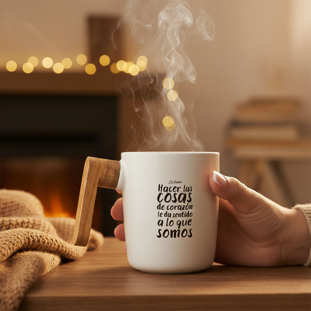 Taza de D'Arome “HACER LAS COSAS DE CORAZÓN” – D'Arome