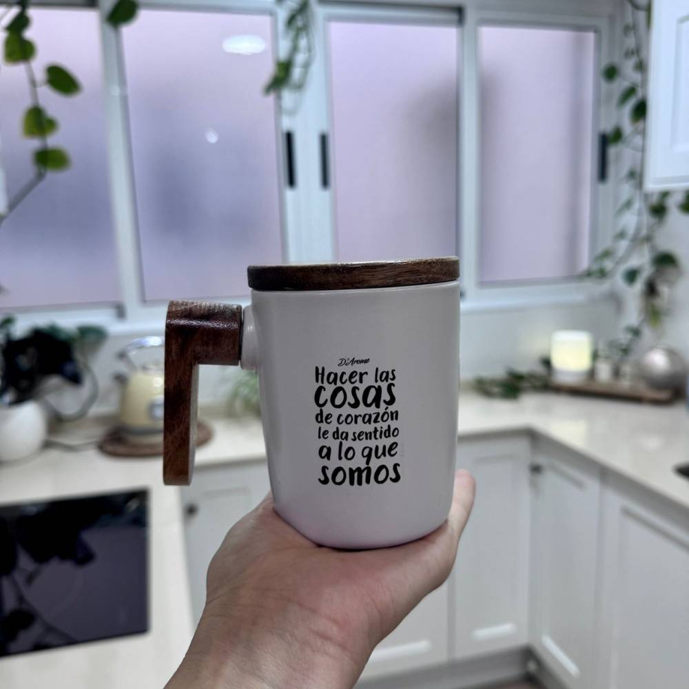 Taza de D'Arome “HACER LAS COSAS DE CORAZÓN” – D'Arome