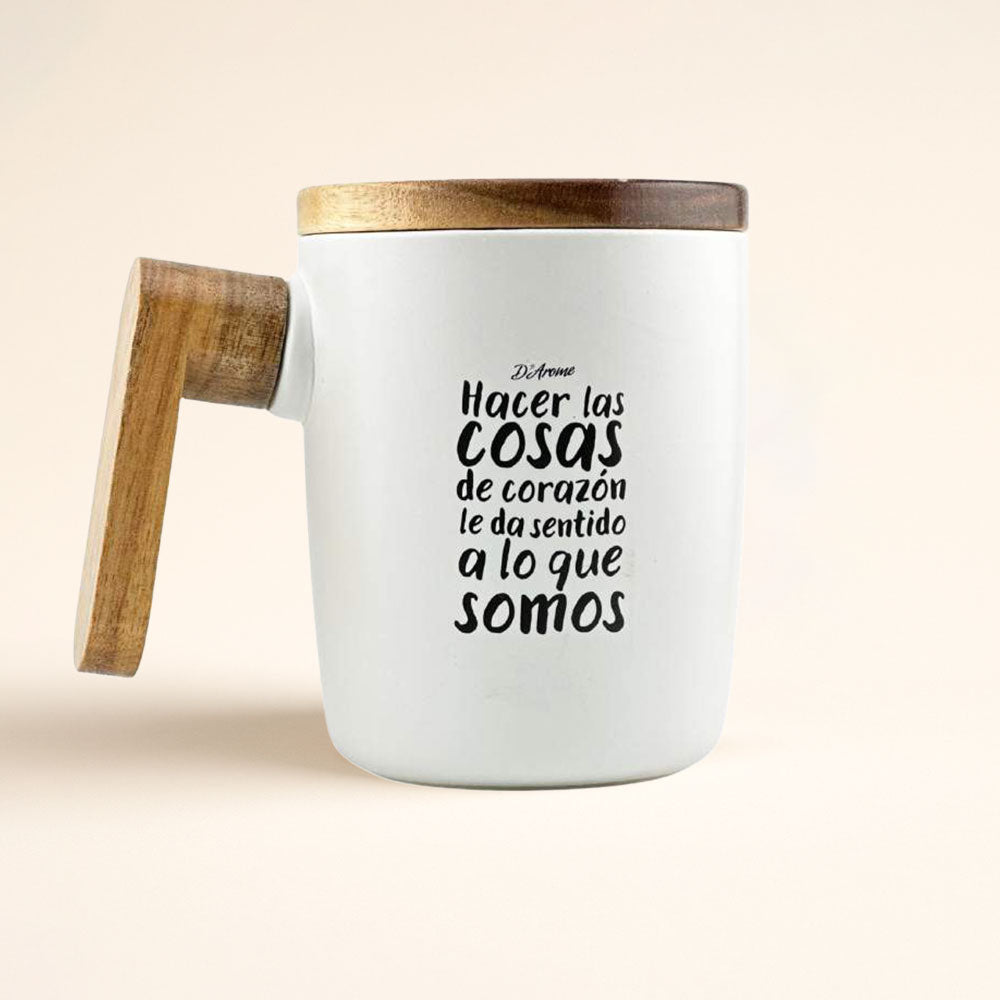 Taza de D'Arome “HACER LAS COSAS DE CORAZÓN” – D'Arome