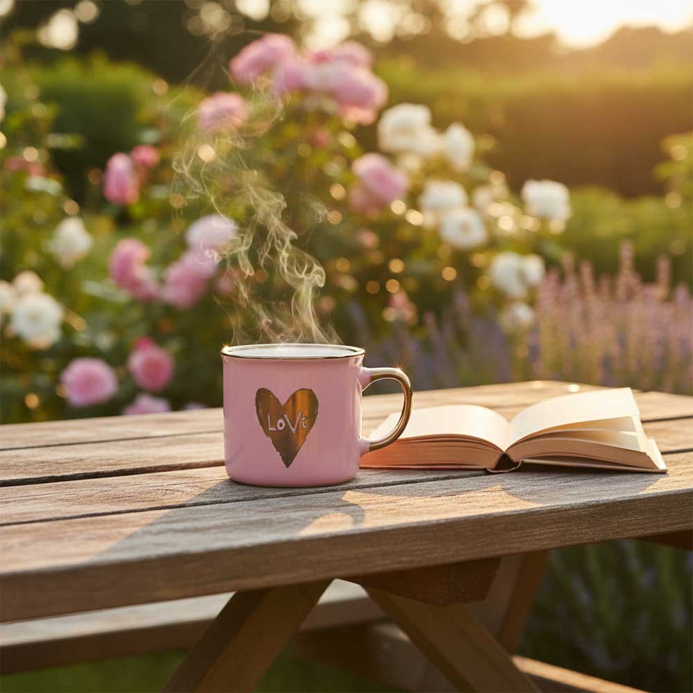 Taza Sonríe y Ama Rosa Claro – D'Arome