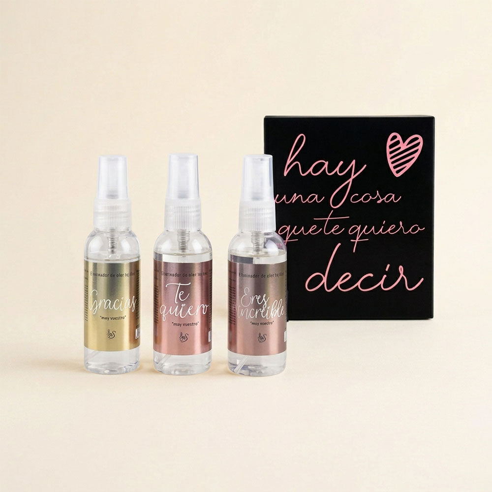 Trio mini spray textil eliminador de olores MUY VUESTRO – LoeS
