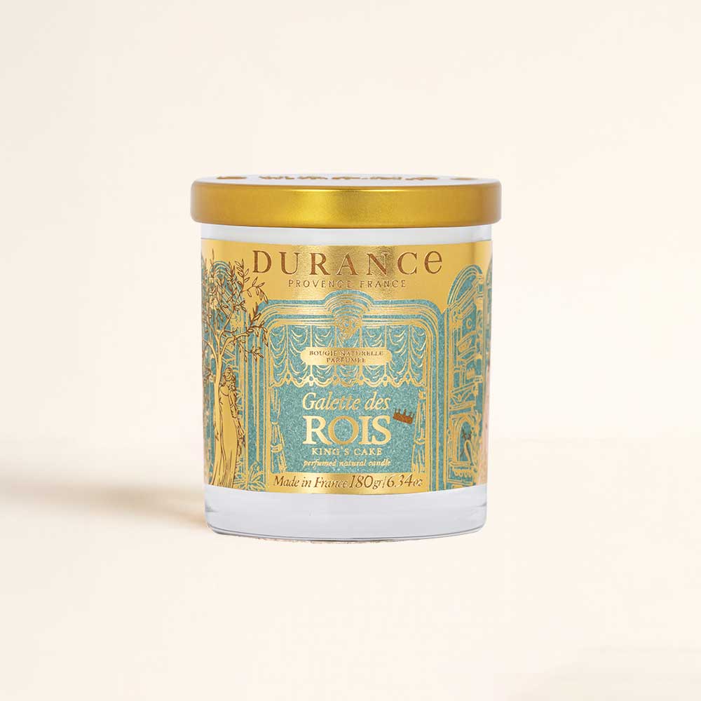Vela aromática de cera natural PASTEL DE REYES 180gr – Durance