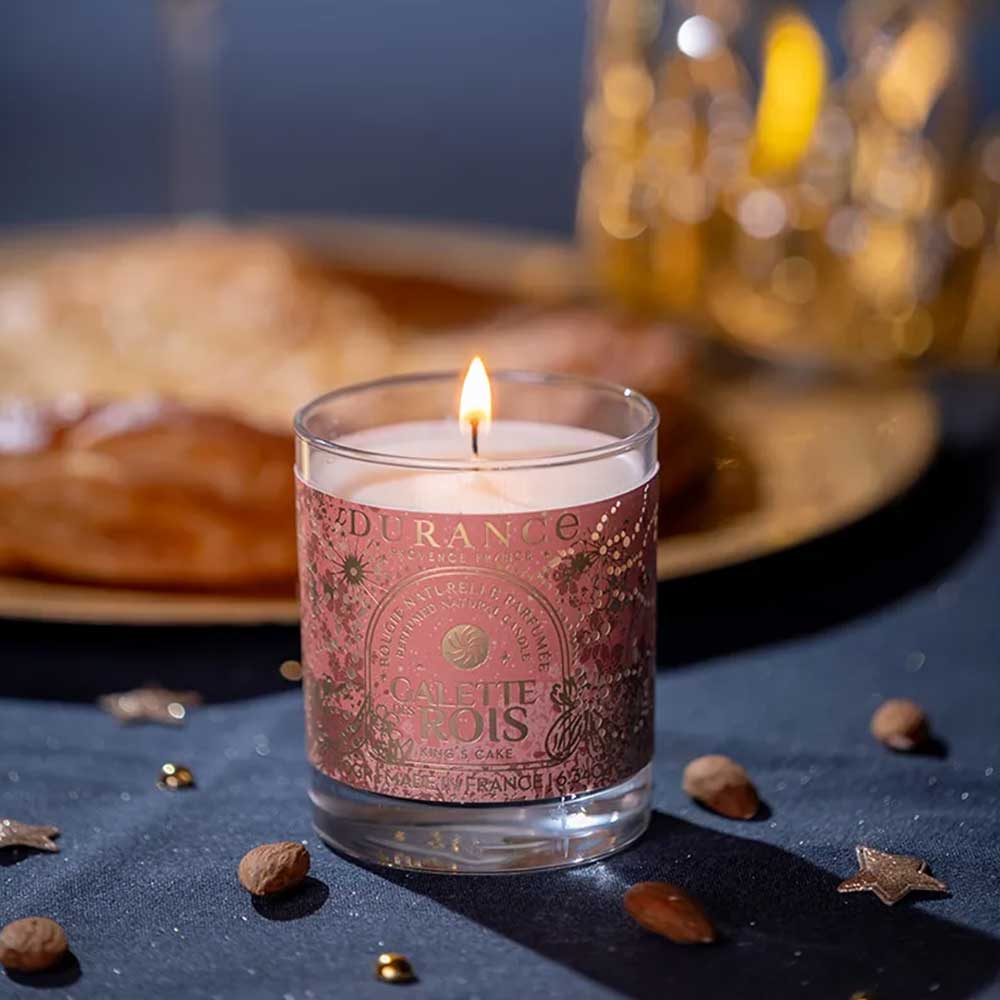 Vela aromatica de cera natural PASTEL DE REYES 180gr – Durance