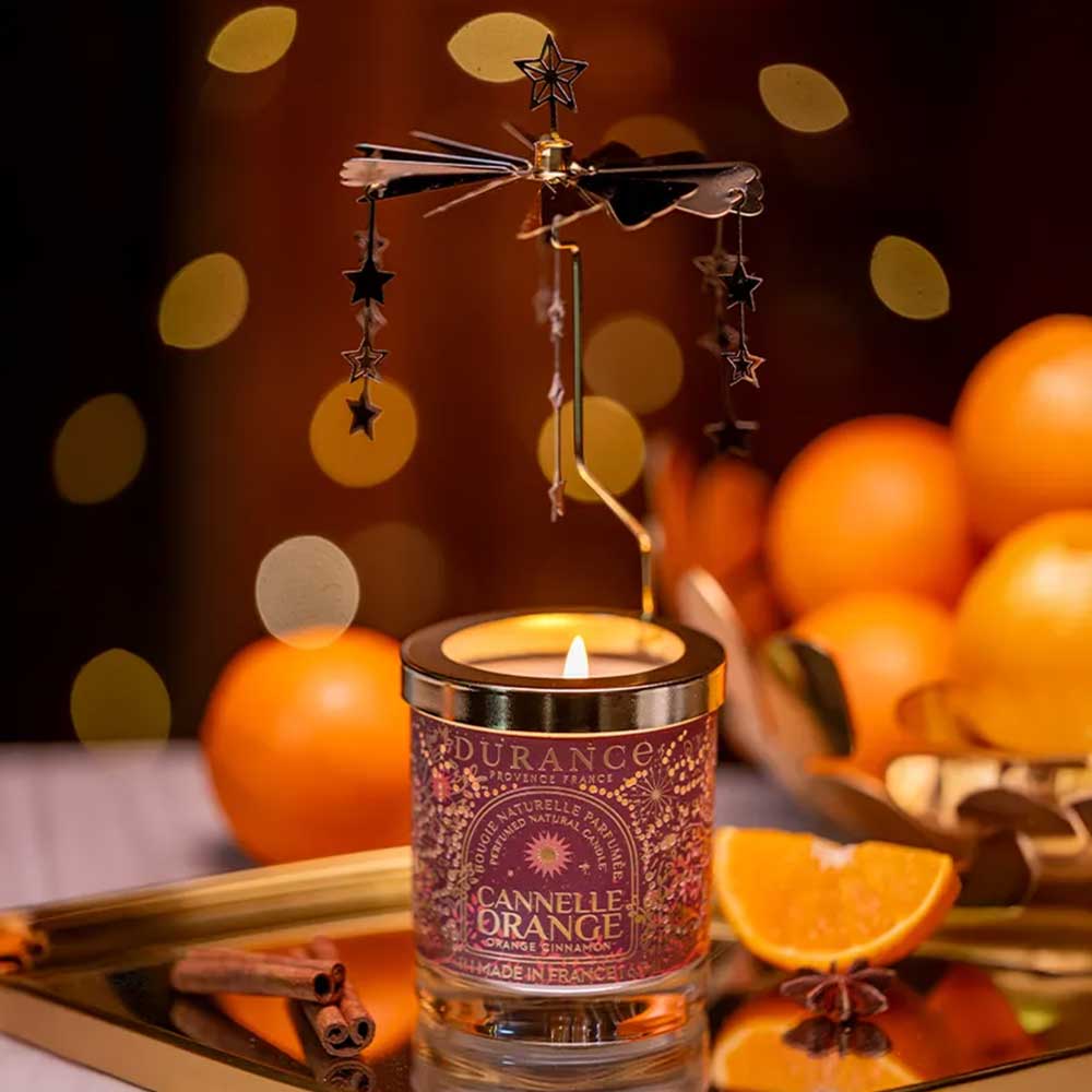 Vela carrusel CANELA NARANJA 180gr – Durance