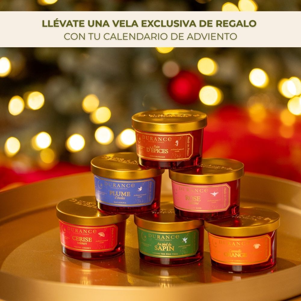 CALENDARIO DE ADVIENTO + Vela de regalo – Durance