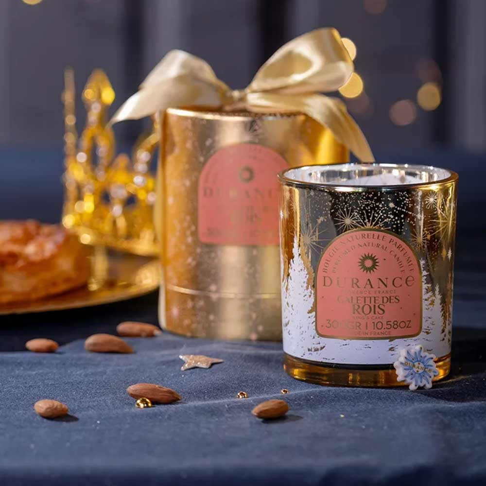 Vela aromatica de cera natural PASTEL DE REYES 300gr – Durance