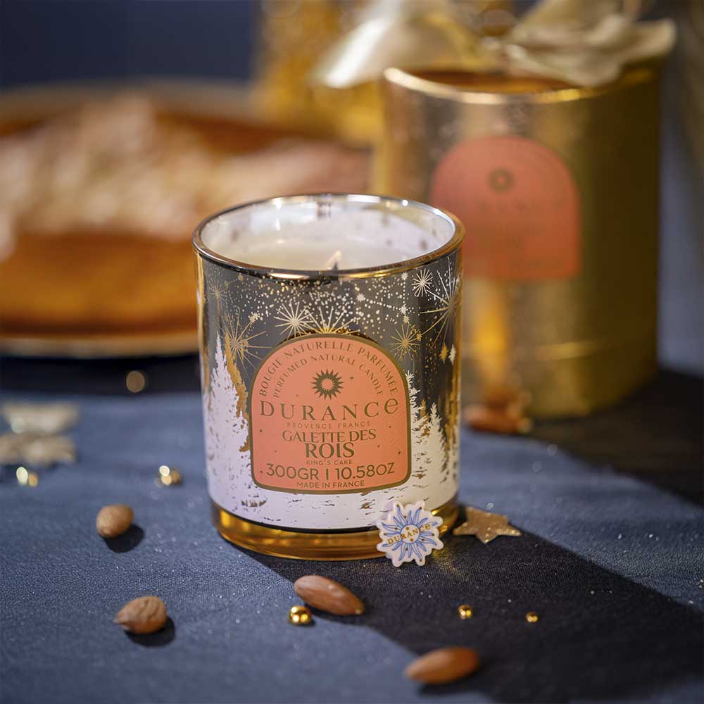 Vela aromatica de cera natural PASTEL DE REYES 300gr – Durance