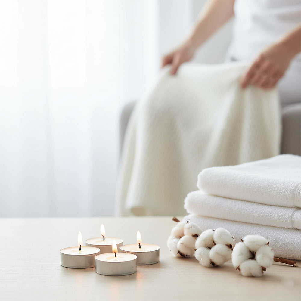 Velas de té perfumadas ALGODÓN DE NUEVA ORLEANS – 24 uds – Ambiances Devineau