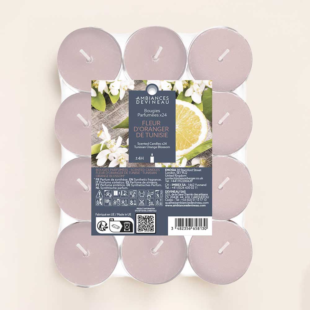 Relájate con las Velas de té perfumadas Flor de Azahar de Túnez. Aroma floral y fresco que favorece calma y descanso. ¡Anímate a vivirlas ahora!