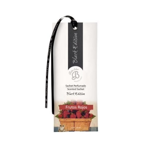 Sachet perfumado del aroma Frutos Rojos de la marca Boles d'olor colección Black edition de D'Arome