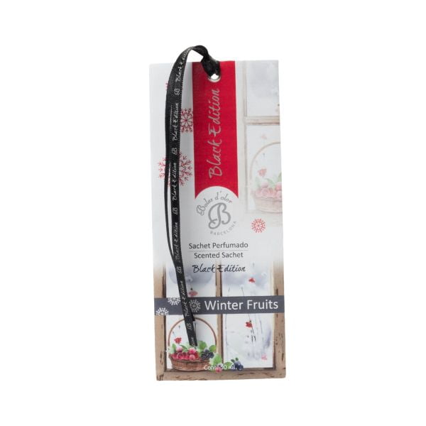 Sachet perfumado del aroma Winter Fruits de la marca Boles d'olor colección Black edition de D'Arome