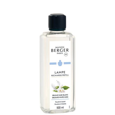 Líquido para lámpara catalítica aroma delicate white musk Lampe Berger 500ml