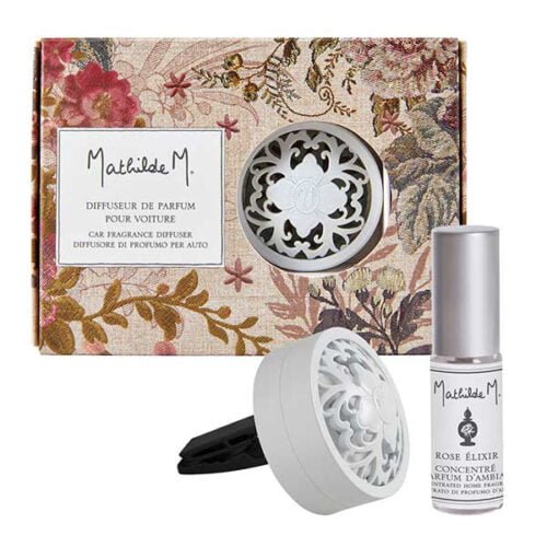 Difusor de coche del aroma Rose Elixir con el concentrado de la marca Mathilde M de D'Arome