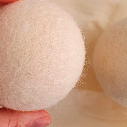 bola de lana natural para reducir el tiempo de secado