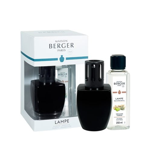 Caja lampara catalitica negra + aroma terre sauvage