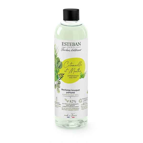 recambio para mikado 250ml de Esteban Paris con aroma citronela y menta para ahuyentar los mosquitos