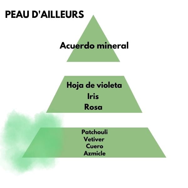 Piramide olfativa del aroma Peau d'ailleurs-de-la-marca-berger-D'arome