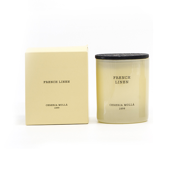 Vela perfumada del aroma French linen de la marca Cereria Mollá de D'Arome