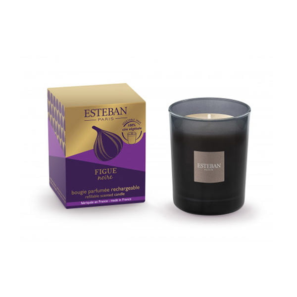 Vela vegetal perfumada de 180gr del aroma Figue Noire de la marca Esteban Paris