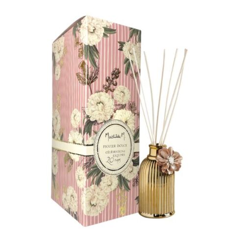 Mikado dorado del aroma figuier dolce de 200ml de la marca Mathilde M D'Arome