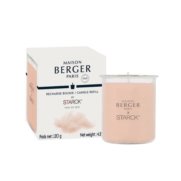 Recarga de vela perfumada del aroma Peau de Soie Rosa de la marca Maison Berger de D'Arome