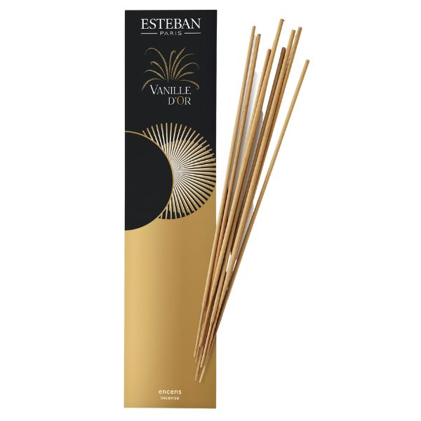 20 varillas de incienso del aroma Vanille d'or de la marca Esteban Paris de D'Arome