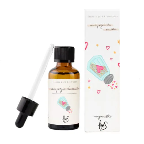 Esencia para difusores de perfume del aroma Una pizca de cariño junto con pipeta cuentagotas de la marca Loes para D'Arome