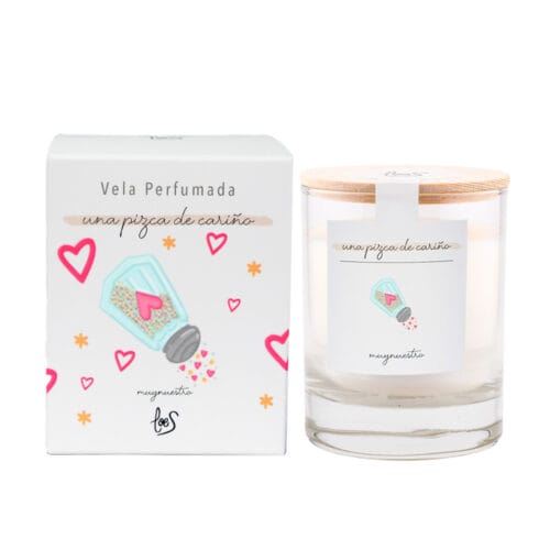 Vela perfumada del aroma Una pizca de cariño de la marca Loes para D'Arome