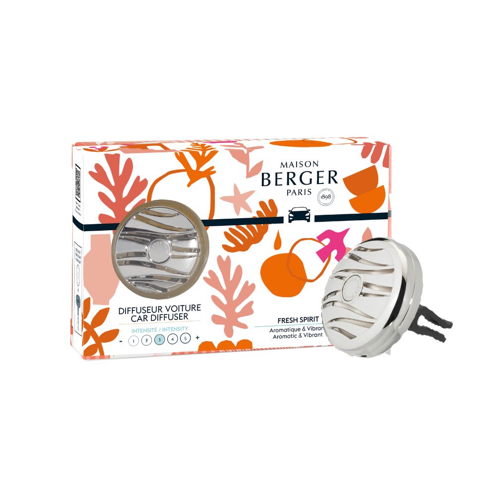 Fresh Spirit Ambientador de coche. Elegancia, frescura y bienestar en cada trayecto. Disfruta del aroma vibrante y transforma tus viajes. ¡Vívelo!