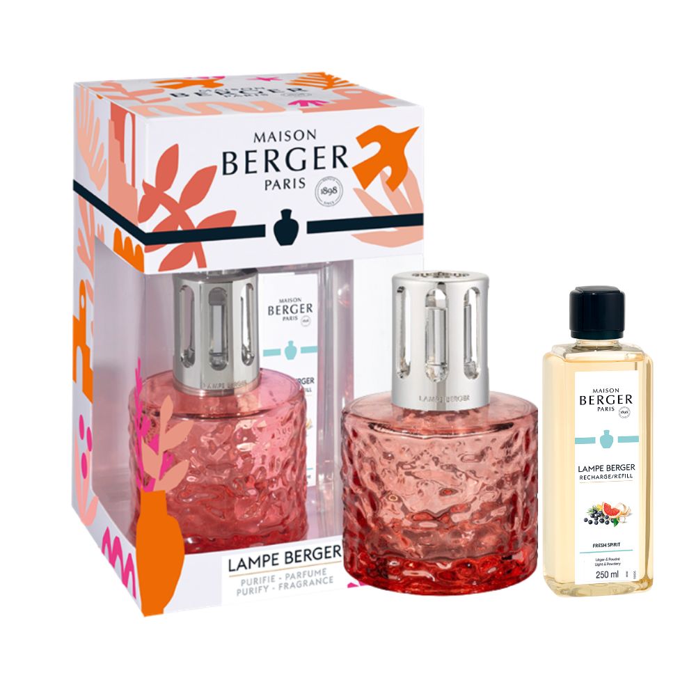 Lámpara catalítica Mirage Rose de lampe berger con el Aroma Fresh Spirit de 250ml.