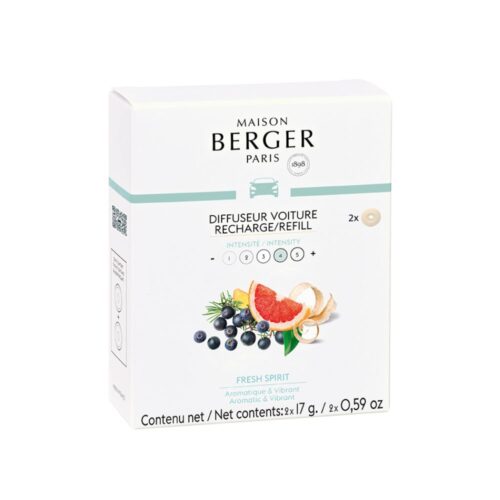 Recargas Fresh Spirit ambientador de coche: 2 meses de frescor elegante y duradero. Disfruta un aroma sofisticado sin esfuerzo. ¡Pruébalo!