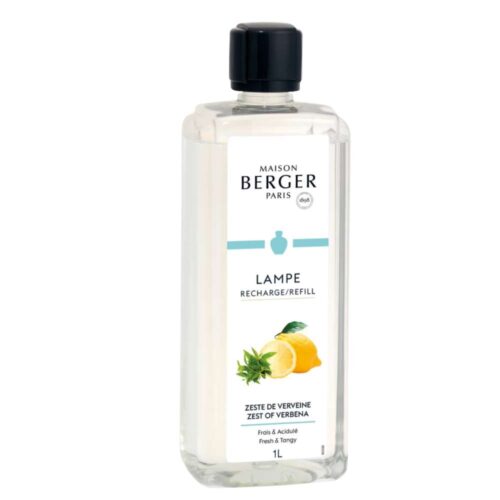 Perfuma y purifica con el aroma más limpio: limón, verbena y ámbar con el Líquido lámpara catalítica litro Zest of Verbena.