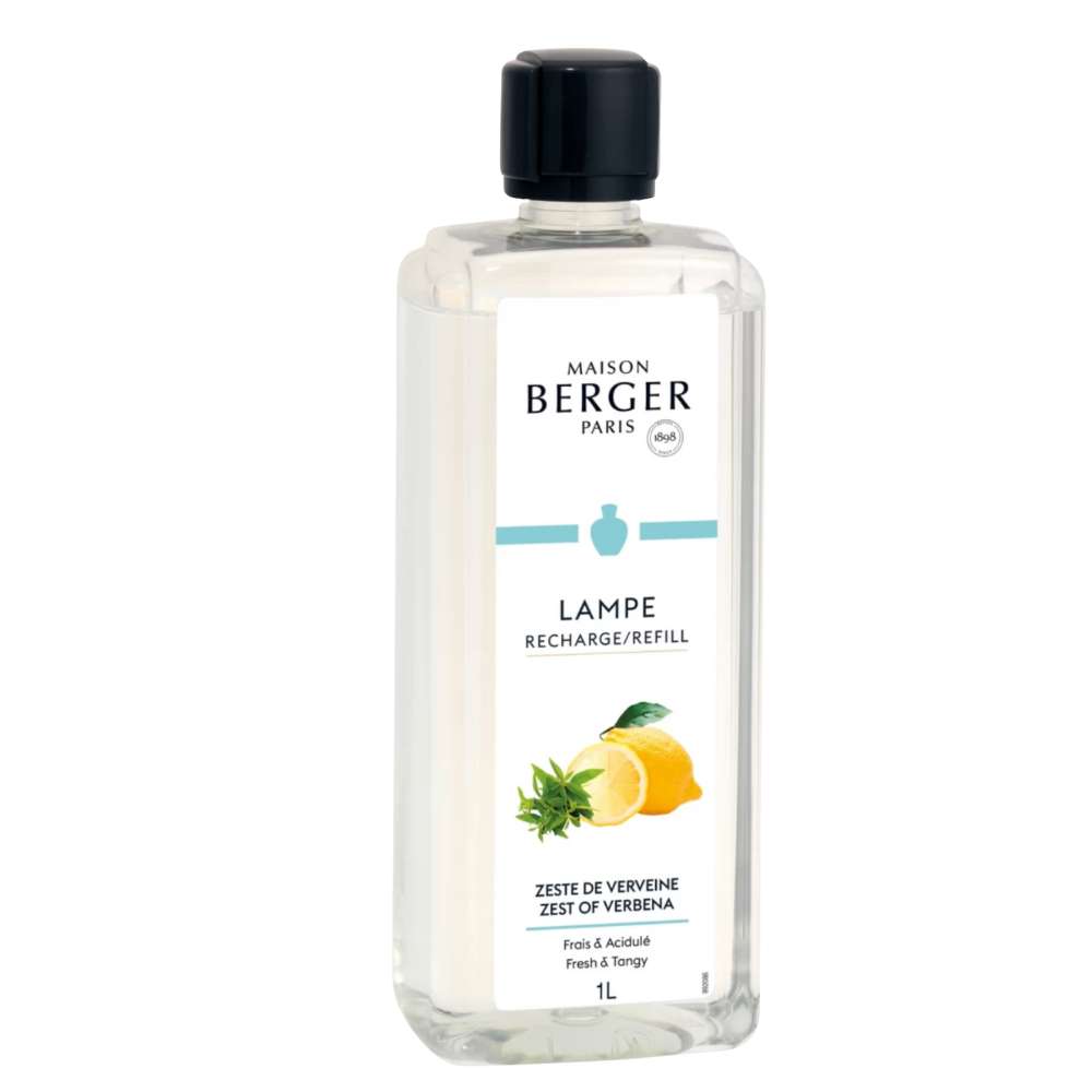 Perfuma y purifica con el aroma más limpio: limón, verbena y ámbar con el Líquido lámpara catalítica litro Zest of Verbena.