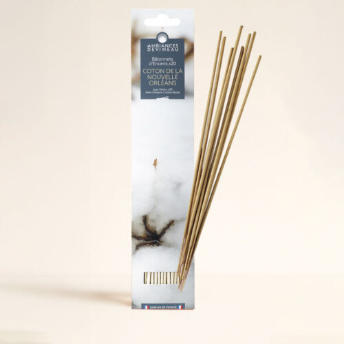 Incienso Algodón de Nueva Orleans: aroma limpio y suave que aporta calma y frescura. Ideal para dormitorios y rutinas de descanso. ¿Lo conoces?