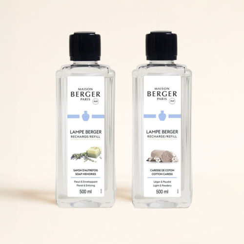 Pack Perfumes con olor a limpio 2x500 ml: Soap Memories + Cotton Caress. Aromas suaves que llenan tu hogar de frescura y bienestar. Pruébalos